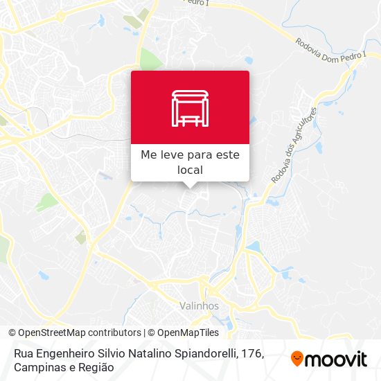 Rua Engenheiro Silvio Natalino Spiandorelli, 176 mapa