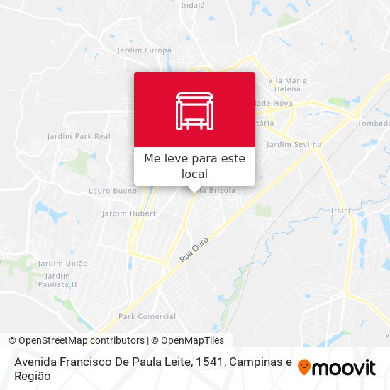 Avenida Francisco De Paula Leite, 1541 mapa