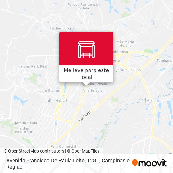 Avenida Francisco De Paula Leite, 1281 mapa