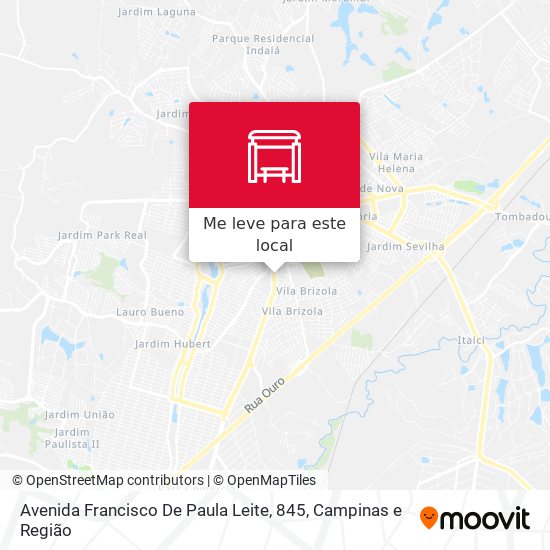Avenida Francisco De Paula Leite, 845 mapa