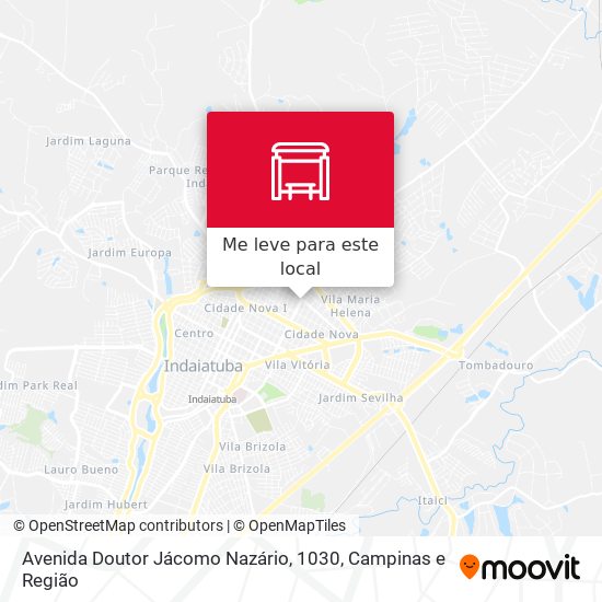 Avenida Doutor Jácomo Nazário, 1030 mapa