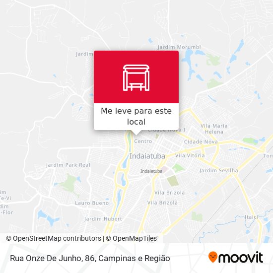 Rua Onze De Junho, 86 mapa