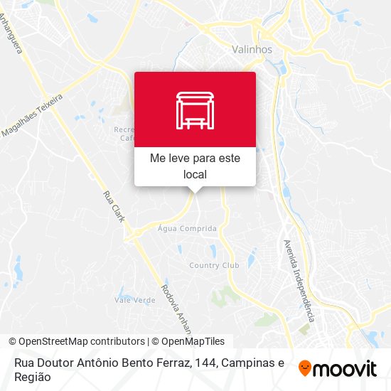 Rua Doutor Antônio Bento Ferraz, 144 mapa