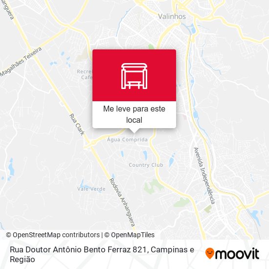 Rua Doutor Antônio Bento Ferraz 821 mapa