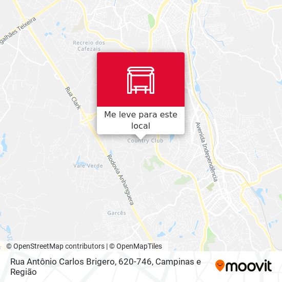 Rua Antônio Carlos Brigero, 620-746 mapa