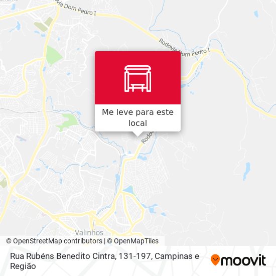 Rua Rubéns Benedito Cintra, 131-197 mapa