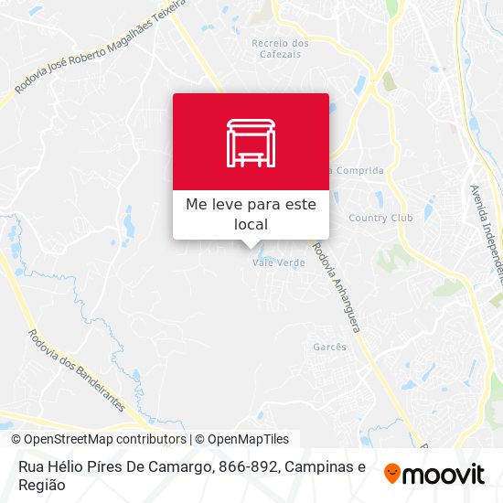 Rua Hélio Píres De Camargo, 866-892 mapa