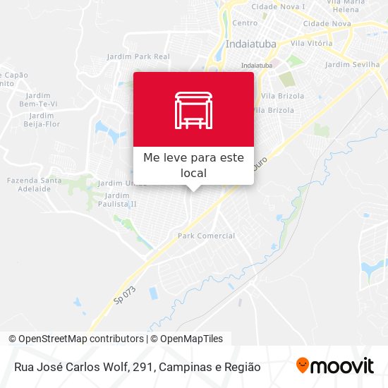 Rua José Carlos Wolf, 291 mapa