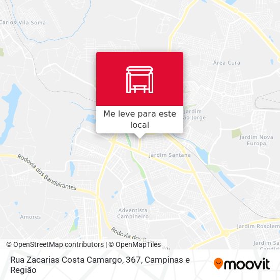 Rua Zacarias Costa Camargo, 367 mapa