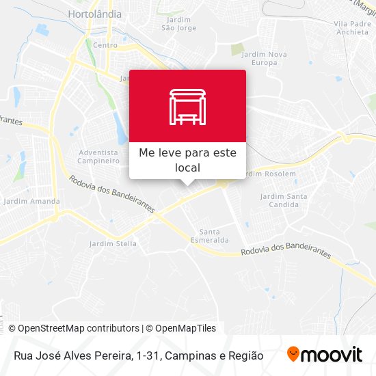 Rua José Alves Pereira, 1-31 mapa