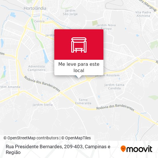 Rua Presidente Bernardes, 209-403 mapa