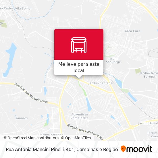 Rua Antonia Mancini Pinelli, 401 mapa