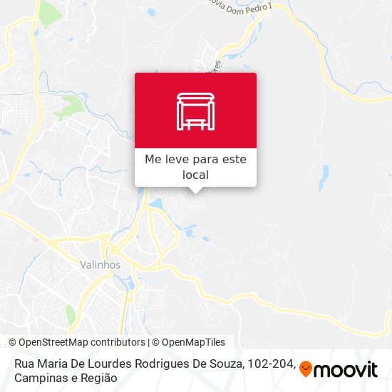 Rua Maria De Lourdes Rodrigues De Souza, 102-204 mapa