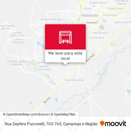Rua Zephiro Puccinelli, 703-765 mapa