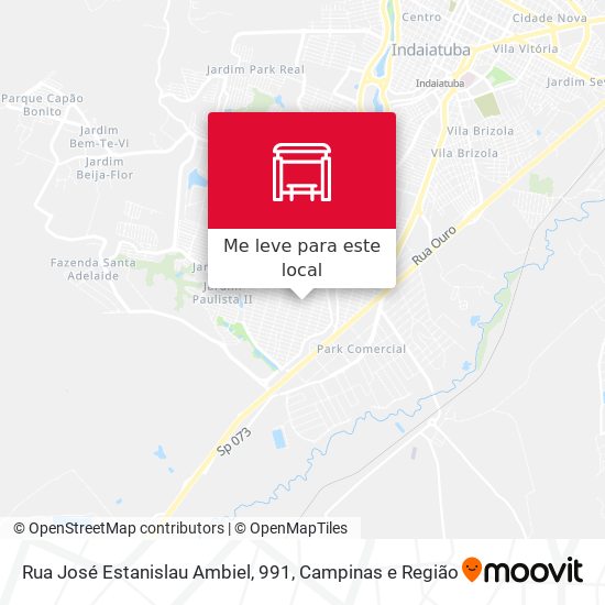 Rua José Estanislau Ambiel, 991 mapa