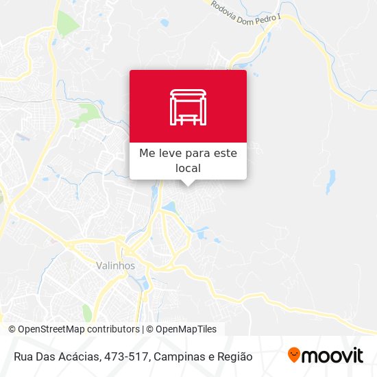 Rua Das Acácias, 473-517 mapa