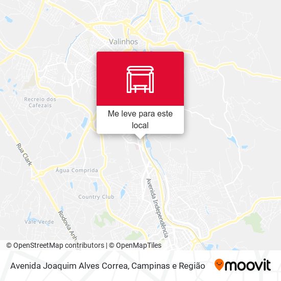 Avenida Joaquim Alves Correa mapa