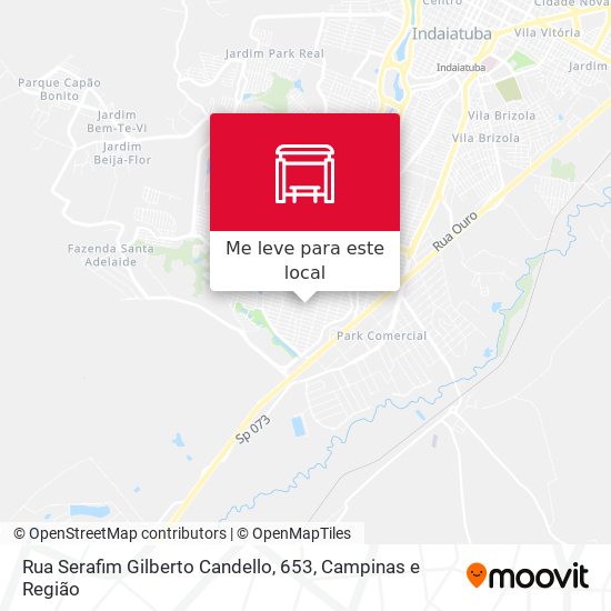 Rua Serafim Gilberto Candello, 653 mapa