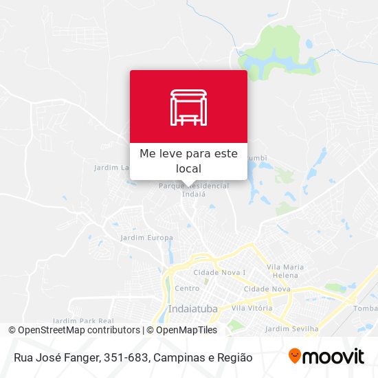 Rua José Fanger, 351-683 mapa