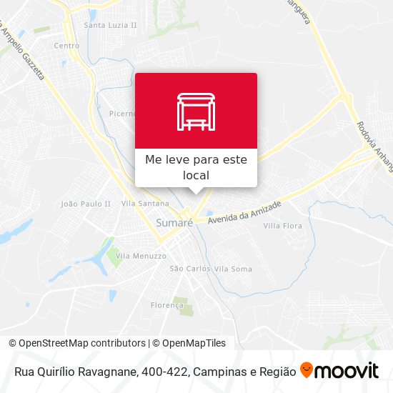 Rua Quirílio Ravagnane, 400-422 mapa