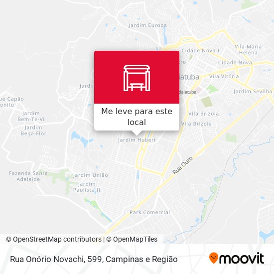 Rua Onório Novachi, 599 mapa