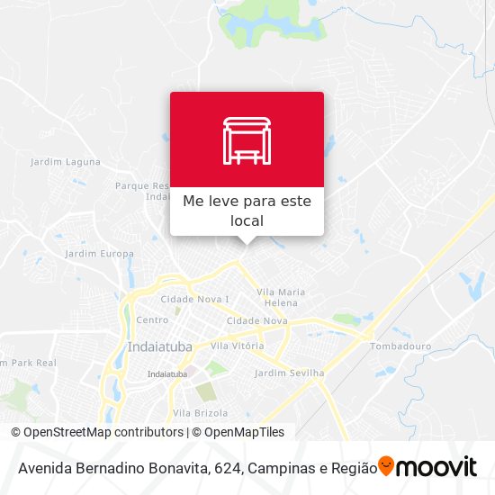 Avenida Bernadino Bonavita, 624 mapa