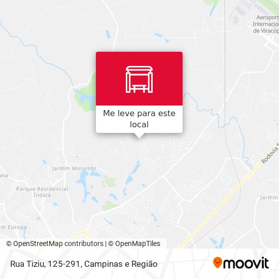 Rua Tiziu, 125-291 mapa