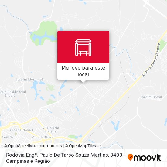 Rodovia Engº. Paulo De Tarso Souza Martins, 3490 mapa