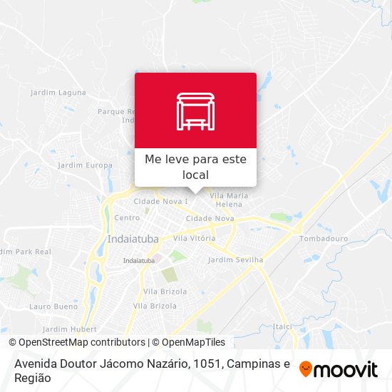 Avenida Doutor Jácomo Nazário, 1051 mapa