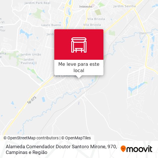 Alameda Comendador Doutor Santoro Mirone, 970 mapa