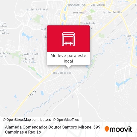 Alameda Comendador Doutor Santoro Mirone, 599 mapa