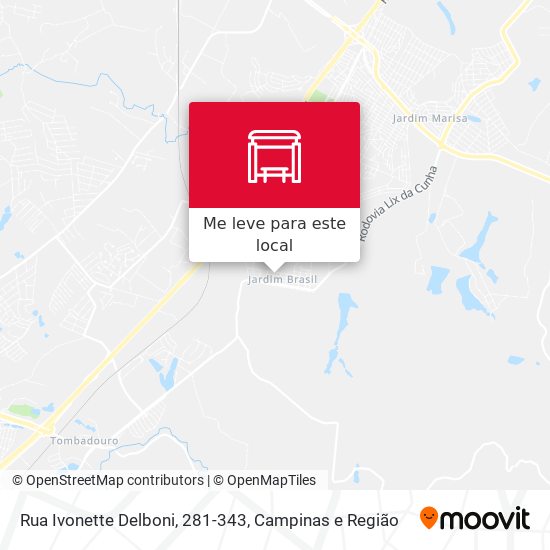 Rua Ivonette Delboni, 281-343 mapa