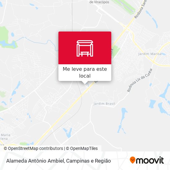 Alameda Antônio Ambiel mapa