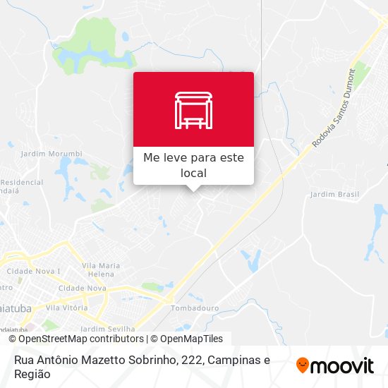 Rua Antônio Mazetto Sobrinho, 222 mapa