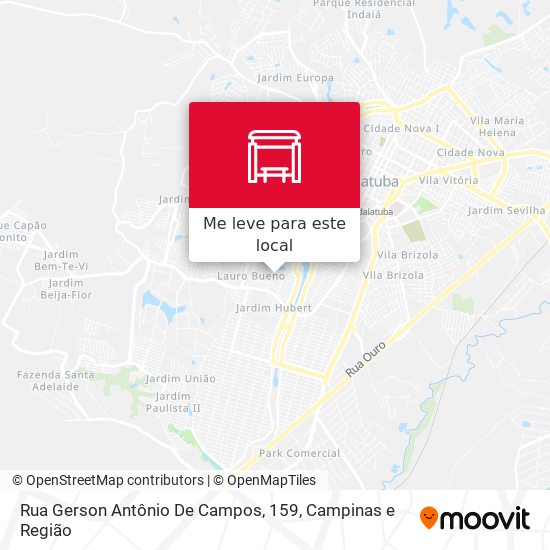 Rua Gerson Antônio De Campos, 159 mapa