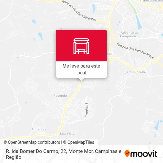 R. Ida Bomer Do Carmo, 22, Monte Mor mapa