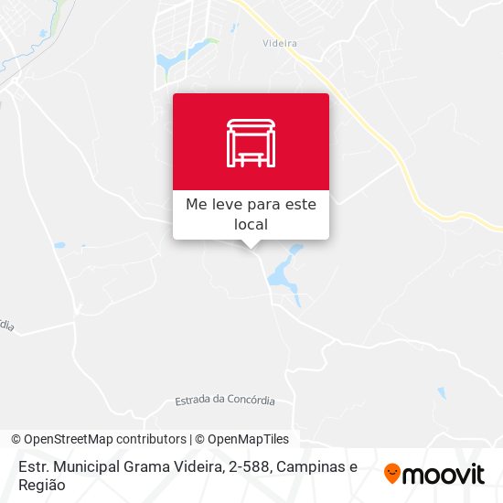 Estr. Municipal Grama Videira, 2-588 mapa