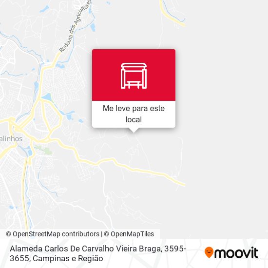 Alameda Carlos De Carvalho Vieira Braga, 3595-3655 mapa