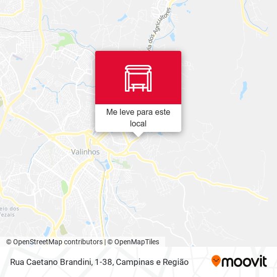 Rua Caetano Brandini, 1-38 mapa