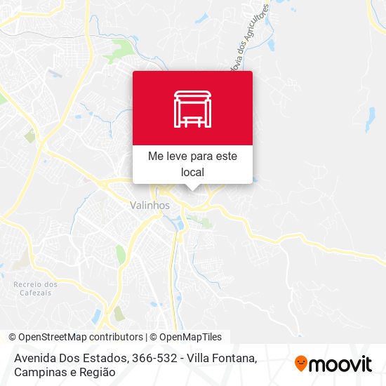 Avenida Dos Estados, 366-532 - Villa Fontana mapa