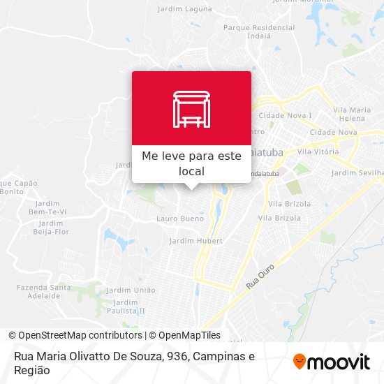 Rua Maria Olivatto De Souza, 936 mapa