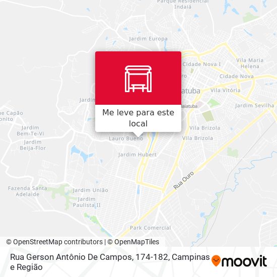 Rua Gerson Antônio De Campos, 174-182 mapa