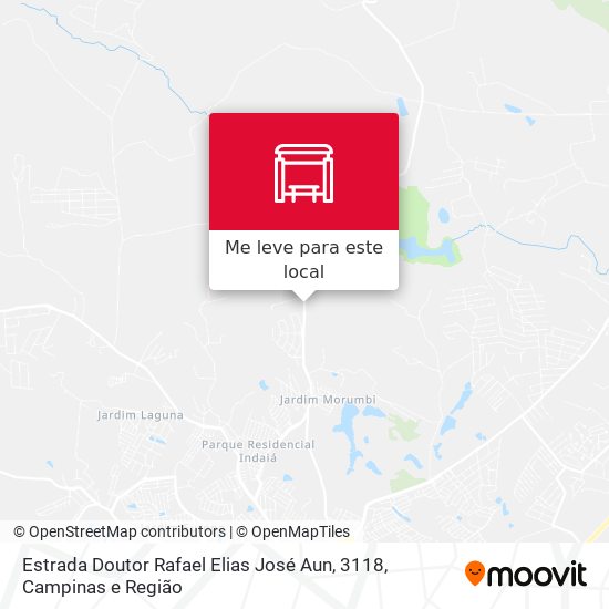 Estrada Doutor Rafael Elias José Aun, 3118 mapa