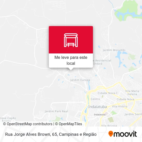 Rua Jorge Alves Brown, 65 mapa