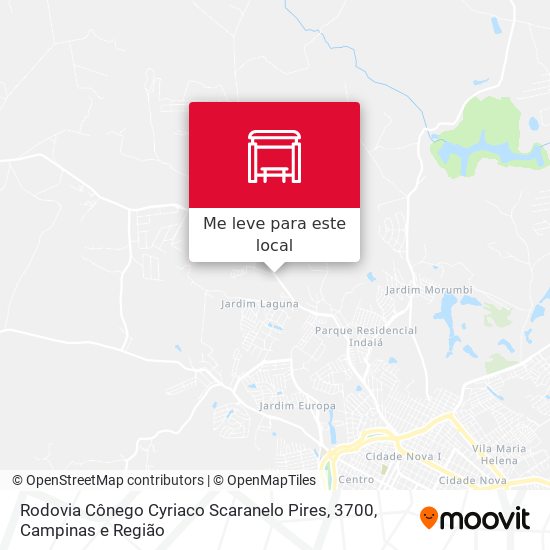 Rodovia Cônego Cyriaco Scaranelo Pires, 3700 mapa