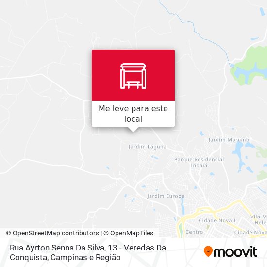 Rua Ayrton Senna Da Silva, 13 - Veredas Da Conquista mapa