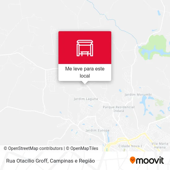 Rua Otacílio Groff mapa