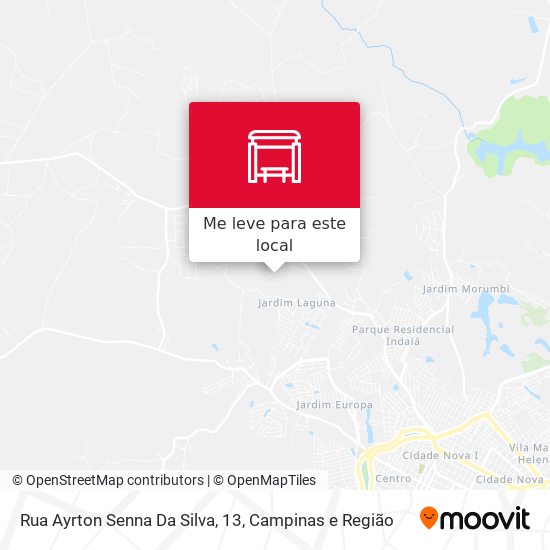 Rua Ayrton Senna Da Silva, 13 mapa