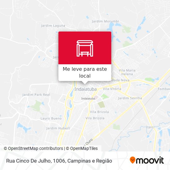 Rua Cinco De Julho, 1006 mapa