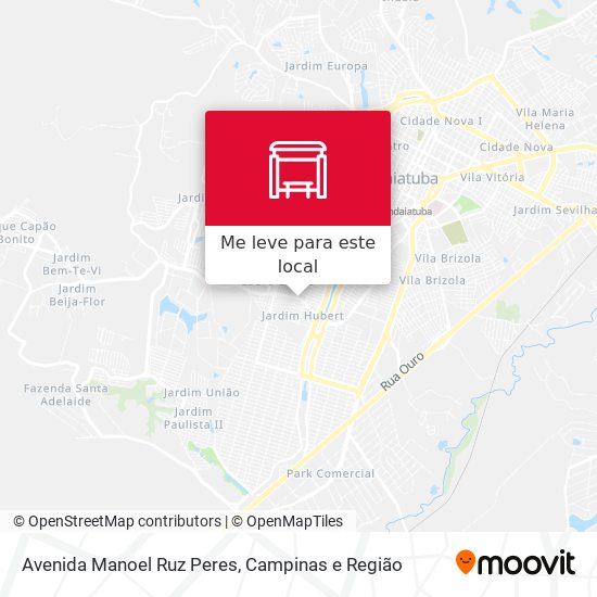 Avenida Manoel Ruz Peres mapa